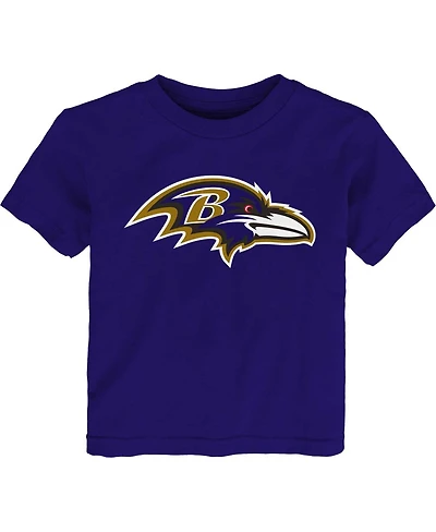 Toddler Boys and Girls Purple Baltimore Ravens Primary Logo T-shirt