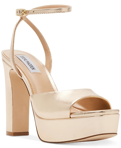 Steve Madden Women's Assured Ankle-Strap Platform Dress Sandals