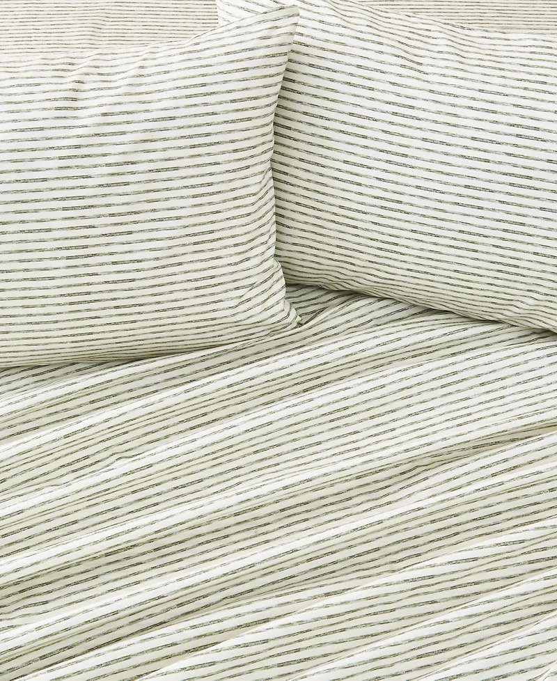 Premium Comforts Striped Wrinkle Resistant Microfiber 4-Pc. Sheet Set, Full - Stripe