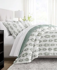 ienjoy Home Folk Leaves 2-Piece Comforter Set, Twin/Twin Xl