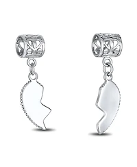 Bling Jewelry Bff Ladybug Heart Dangle Charm Bead for Aunt Niece Sterling Silver Fits Bracelet