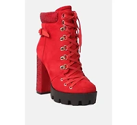 Birch Block Heeled Ankle Boots Women
