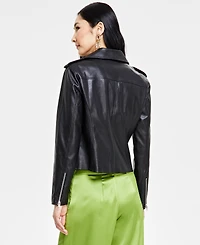 I.n.c. International Concepts Women's Faux-Leather Jacket, Created for Macy's