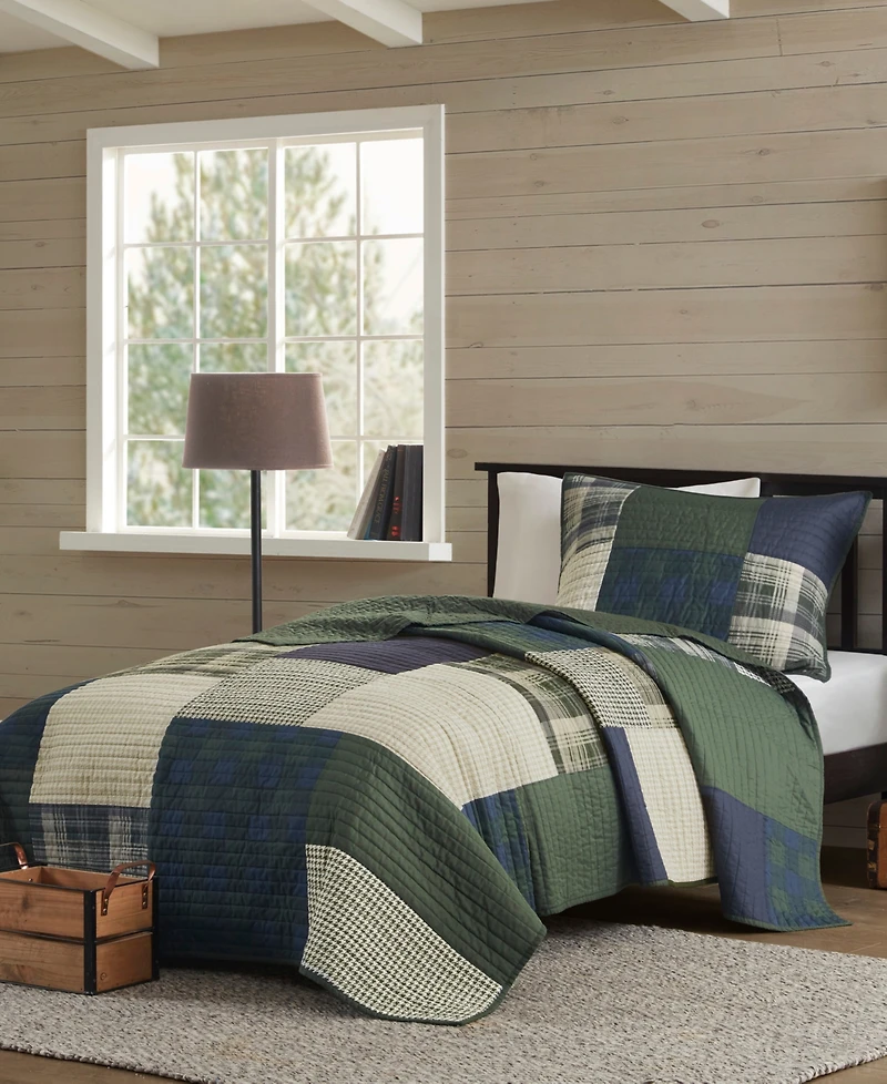 Woolrich Mill Creek Oversized Cotton 2-Pc. Quilt Set, Twin/Twin Xl