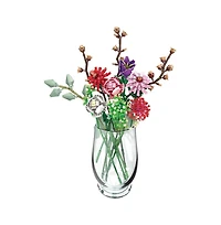 Contixo Spring Bouquet Floral Collection Building Block Set - 1237 Pcs
