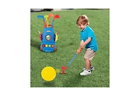 Toyvelt Toddler Golf Set - Kids Golf Clubs with 6 Balls, 4 Golf Sticks, 2 Practice Holes and a Putting Mat - Promotes Physical & Mental Development