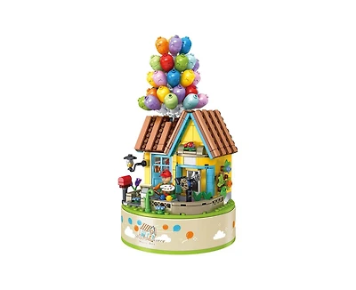 Contixo Flying Balloons Building Block Set With Music Box - 528 Pcs