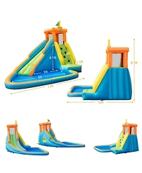 Inolait Inflatable Water Slide Kids Bounce House with 740W Blower