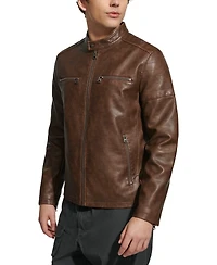 Levi's Men's Faux Leather Racer Jacket