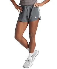 adidas Women's Pacer Training 3-Stripes Woven High-Rise Shorts