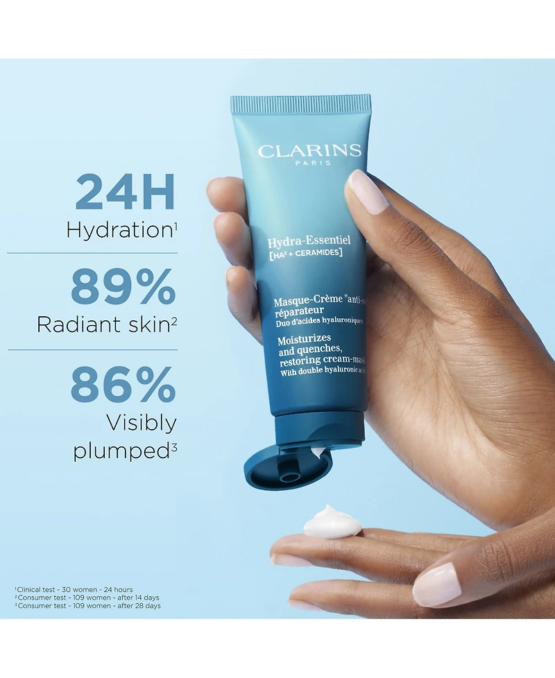 Clarins Hydra-Essentiel Hydrating Mask With Double Hyaluronic Acid, 2.3 oz.