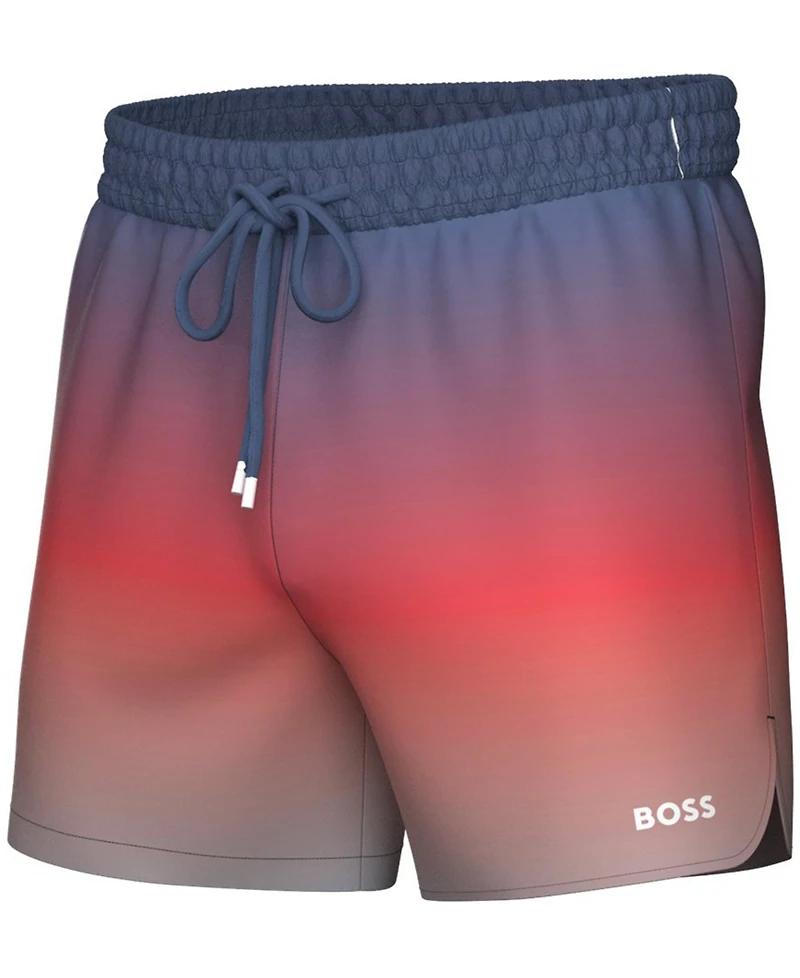 Boss by Hugo Boss Men's Color Gradient 5.9" Swim Trunks, Created for Macy's