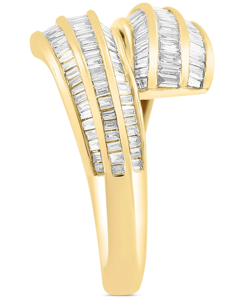 Effy Diamond Baguette Multirow Bypass Ring (3/4 ct. t.w.) in 14k Gold