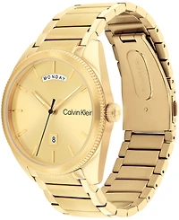 Calvin Klein Men's Progress Gold-Tone Stainless Steel Bracelet Watch 42mm