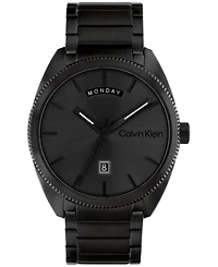 Calvin Klein Men's Progress Black Stainless Steel Bracelet Watch 42mm