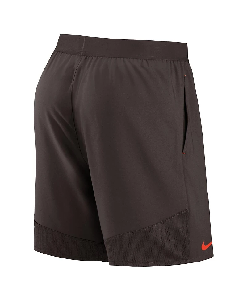 Men's Nike Brown Cleveland Browns Stretch Woven Shorts