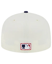 Men's New Era Stone, Navy Chicago White Sox Retro 59FIFTY Fitted Hat