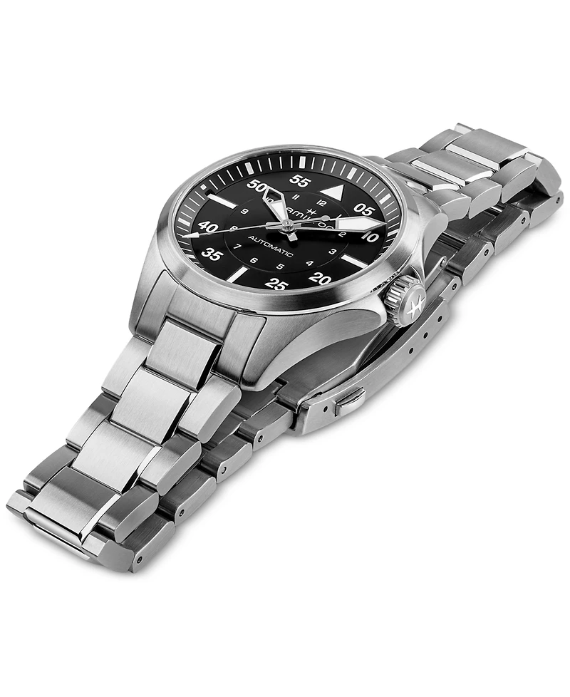 Hamilton Women's Swiss Automatic Khaki Aviation Stainless Steel Bracelet Watch 36mm