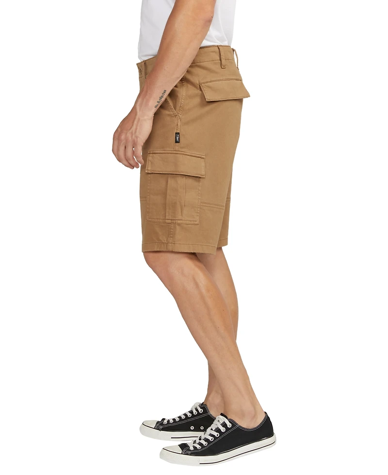 Silver Jeans Co. Men's Essential Twill Cargo 10" Shorts