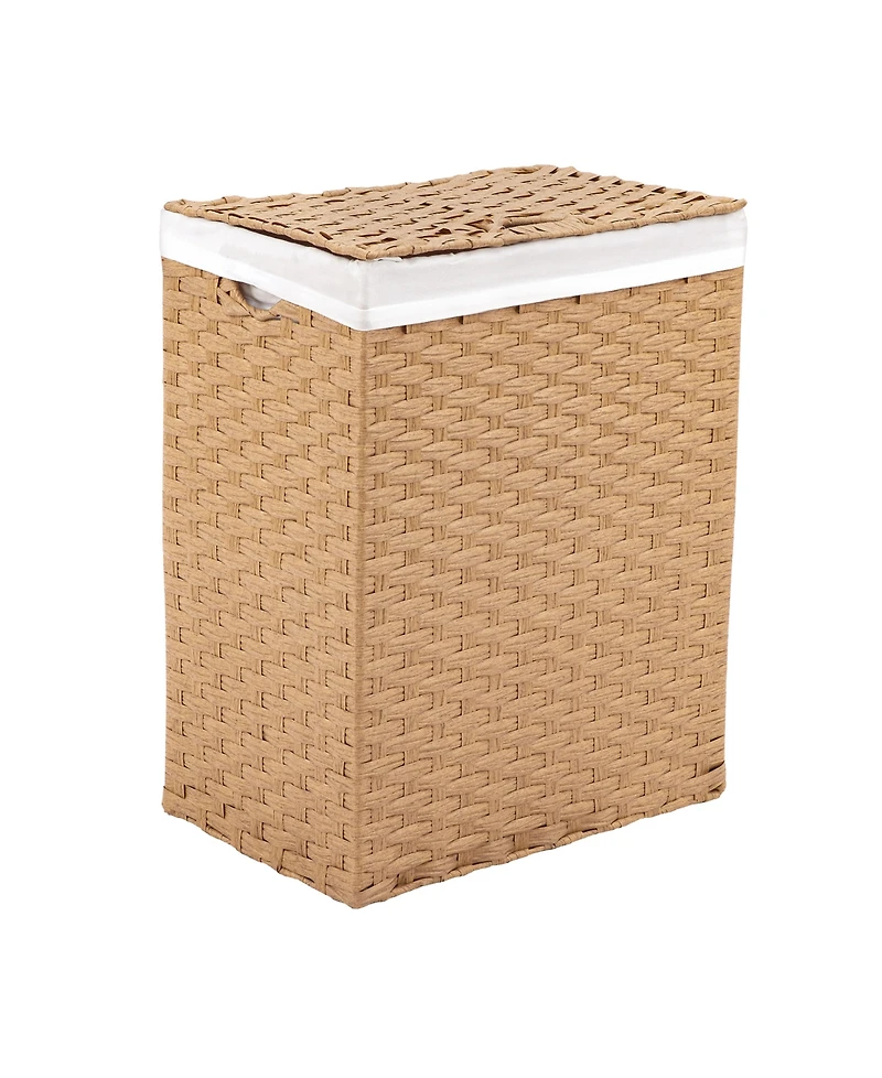 Seville Classics Handwoven Lidded Laundry Hamper