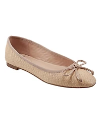 Bandolino Women's Paprika Bow Detail Ballet Flats - Light Natural Woven