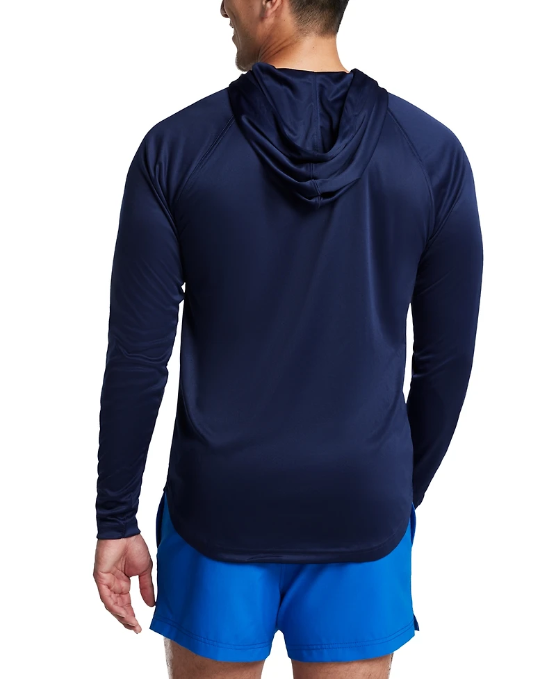 Speedo Men's Baybreeze Long Sleeve Hooded Performance Swim Shirt