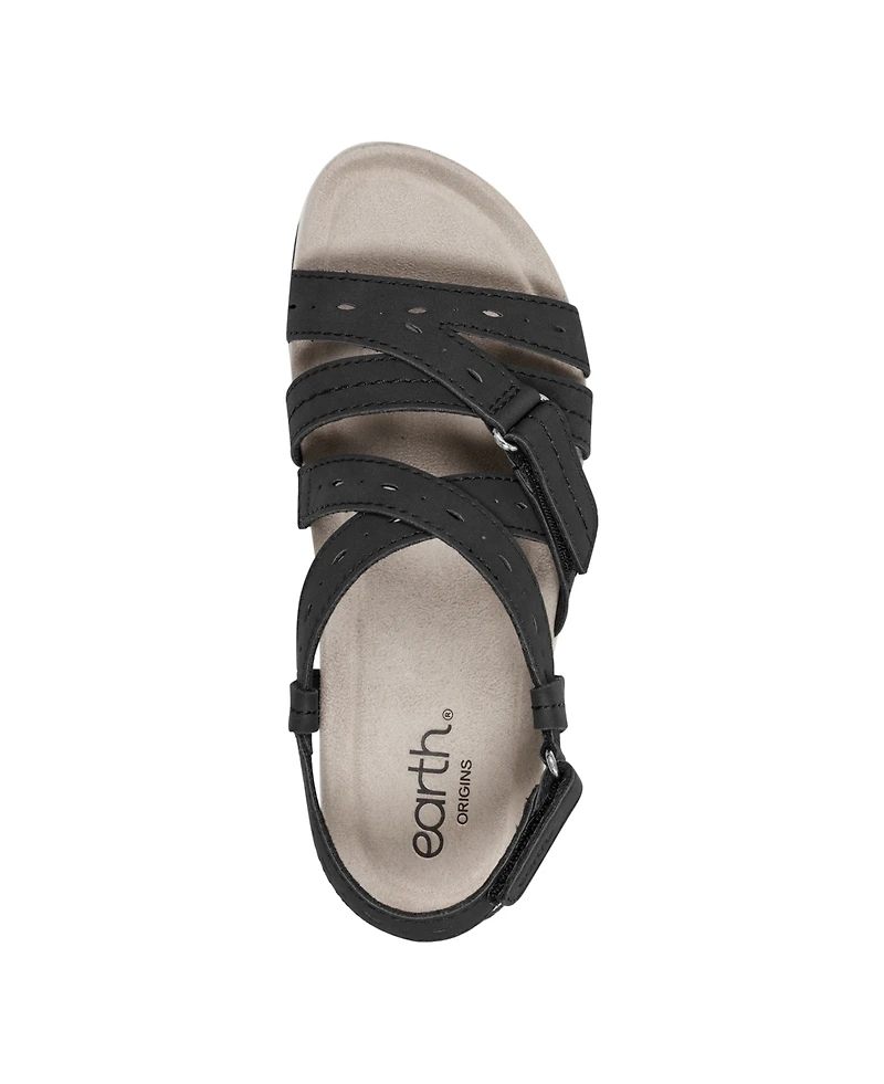 Earth Women's Samsin Strappy Flat Sandals