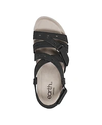 Earth Women's Samsin Strappy Flat Sandals