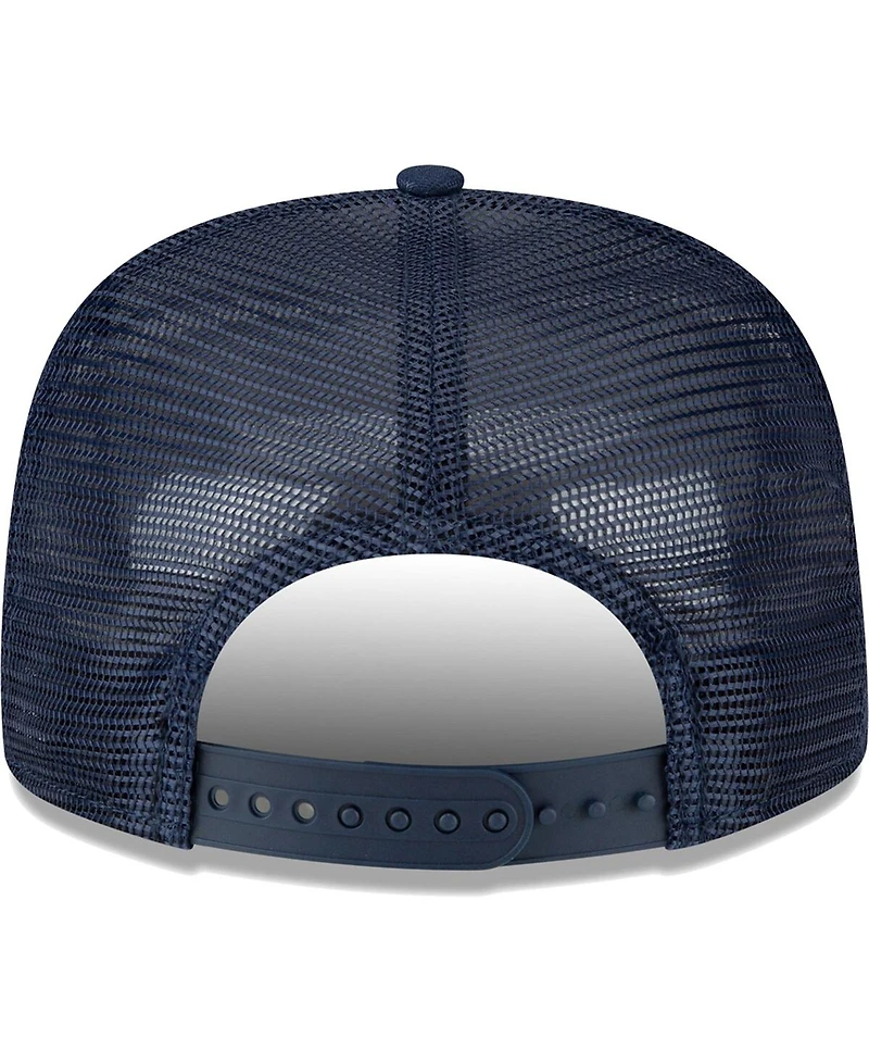 Men's New Era Navy New England Patriots Instant Replay 9FIFTY Snapback Hat