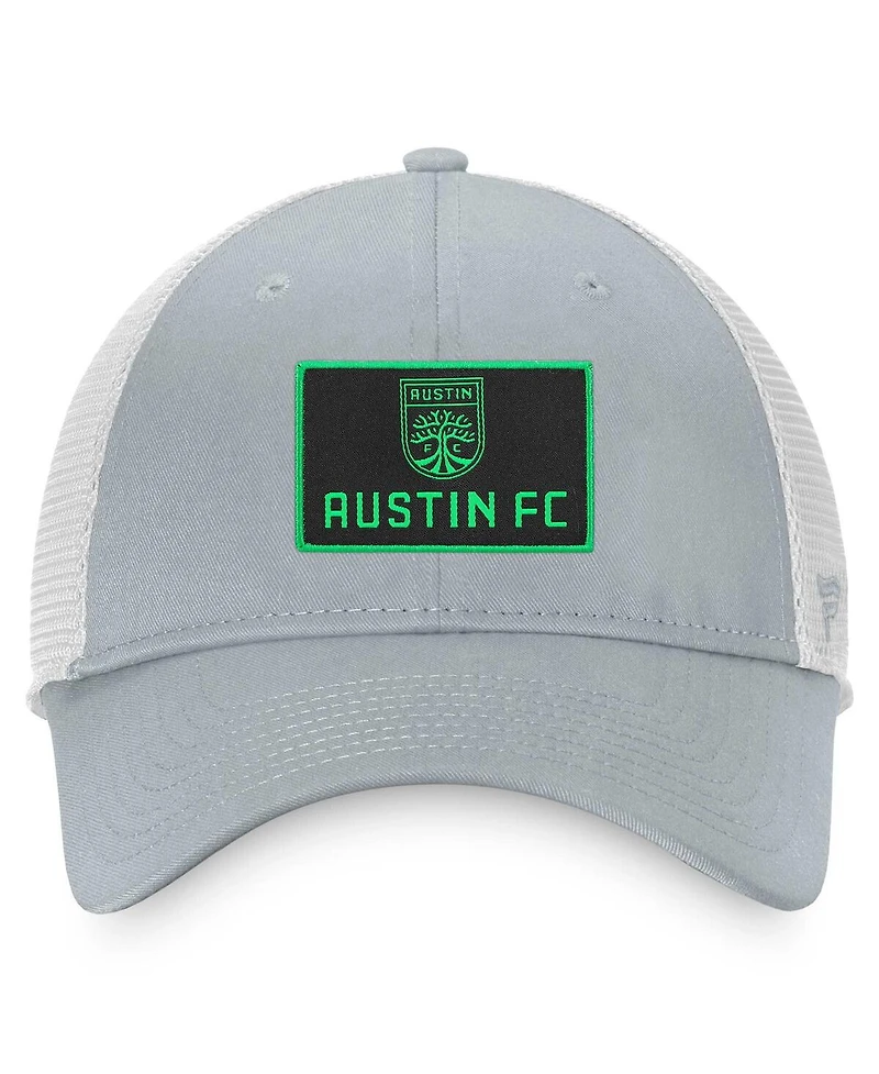 Men's Fanatics Gray Austin Fc Logo Adjustable Hat