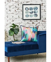 Colorful Brush Strokes Pillow, 22" x 22"