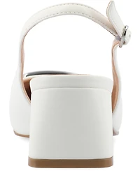 Journee Collection Women's Everlee Slingback Square Toe Pumps