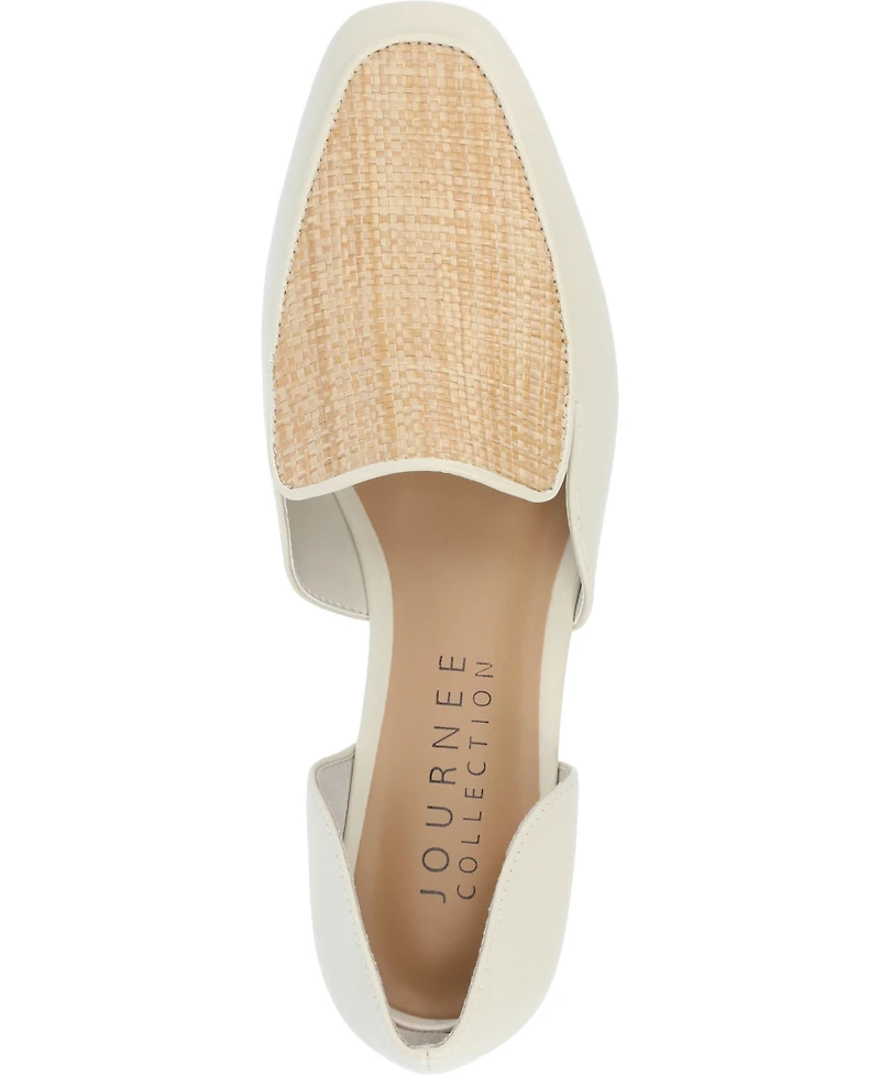 Journee Collection Women's Kennza Cut Out Slip On Loafers