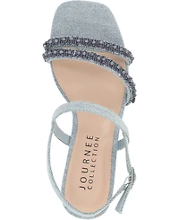 Journee Collection Women's Lornnah Beaded Strap Heeled Sandals