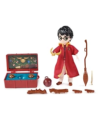 Harry Potter, 8" Harry Potter Quidditch Doll Gift Set with Robe and 9 Doll Accessories, 11 Pieces