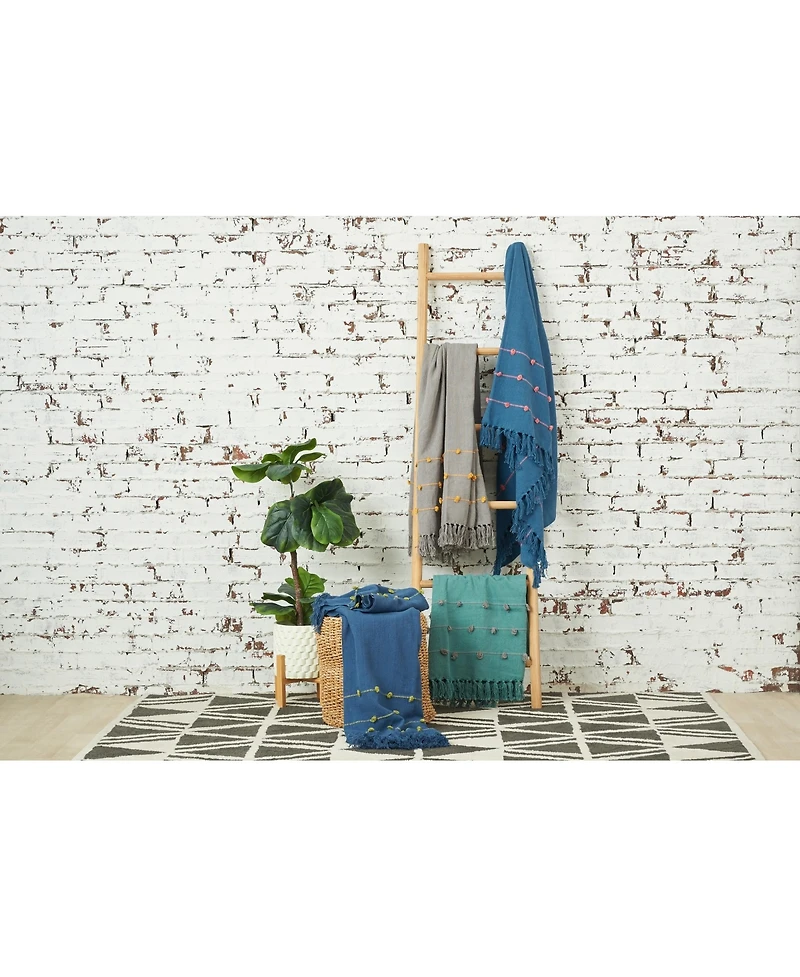 Tabb Boulder Ochre 50" x 60" Throw Blanket