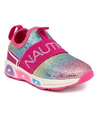 Nautica Toddler Girls Alois Beacon Light Up Slip On Sneakers