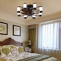 Streamdale 21.7" Ceiling Fan with Remote and Dimmable Light