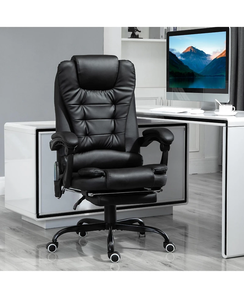 Vinsetto 7-Point Vibrating Massage Office Chair with High Back