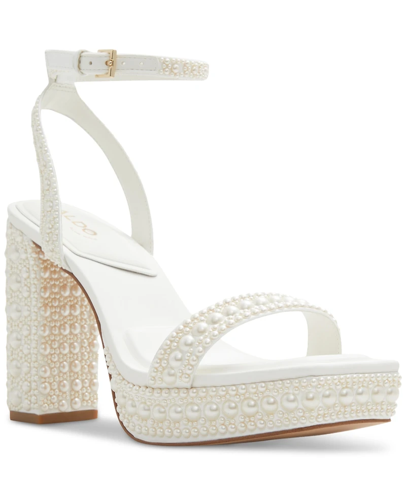 Aldo Women's Lulu Pearl Two-Piece Platform Dress Sandals