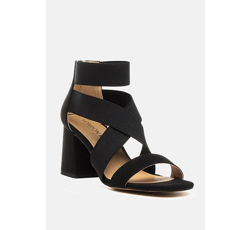 Benicia Elastic Strappy Sandal Womens