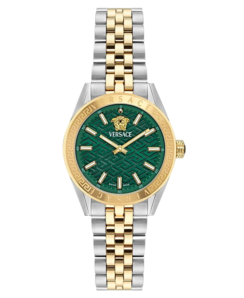 Versace Women's Swiss Two-Tone Stainless Steel Bracelet Watch 36mm