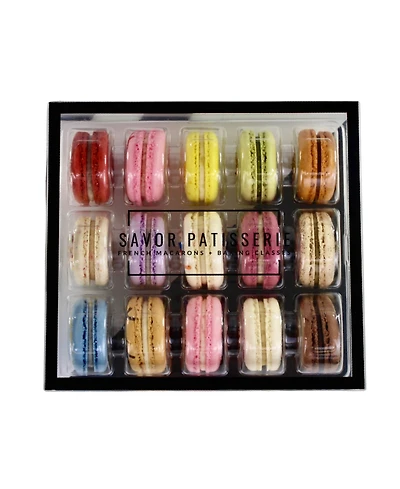 Savor Patisserie The One of Everything French Macarons, 15 Count Box