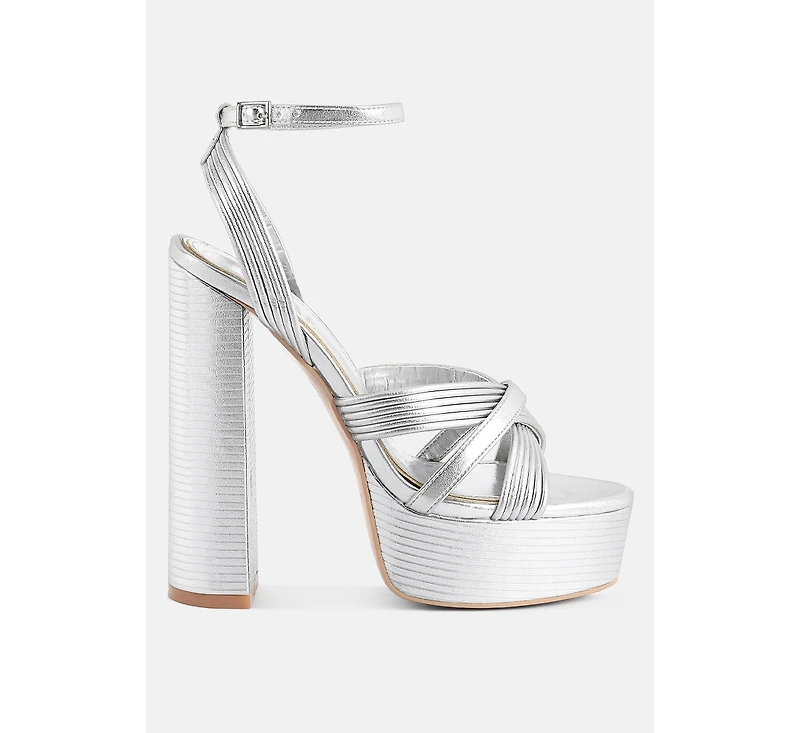 splendid crisscross straps high heel sandals