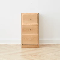 Streamdale Solid Oak Free-Standing Corner Bedside Table