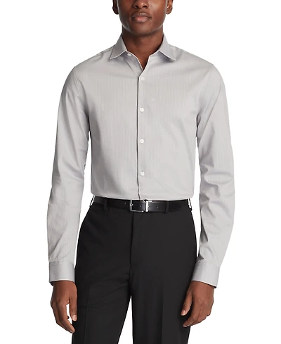Kenneth Cole Reaction Men's Slim Fit Tonal Stripe Dress Shirt