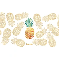 Tervis Pineapple Delight Collection Made in Usa Double Walled Insulated Tumbler Travel Cup Keeps Drinks Cold & Hot, 16oz - 4pk, Assorted