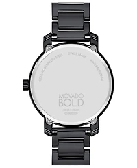 Movado Women's Swiss Bold Evolution 2.0 Ceramic Bracelet Watch 34mm