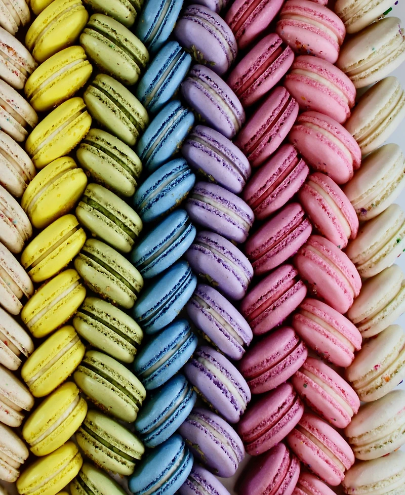 Savor Patisserie The Rainbow Box French Macarons, 10 Count Box