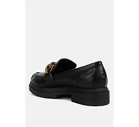 arthur faux leather chunky platform loafers